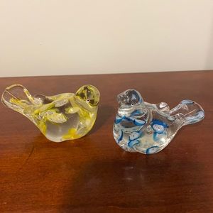 bird glass decor